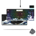 S-K80 75% Coral Sea Keyboard with OLED Display Mechanical Gaming Keyboard Hot Swap Keyboard Gasket RGB Custom Keyboard
