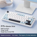 F75 Mechanical Keyboard Wired/2.4G Wireless/Bluetooth RGB PBT 75% Layout OEM Profile Gasket Customized Pc Gaming Keyboard