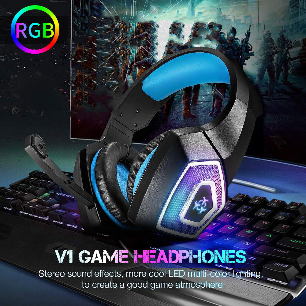 Unleash Your Gaming Potential with Our RGB Wired Headset - Immerse Yourself in Sound!
