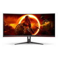 Monitor de gaming curbat ultra-lat AOC G2 CU34G2XE/BK de 34" cu 144 Hz (CU34G2XE/BK)